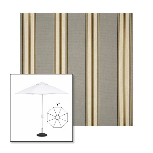 Picture of Preston Stone | 9' Fiberglass Market Umbrella Sunbrella® Awning Fabric