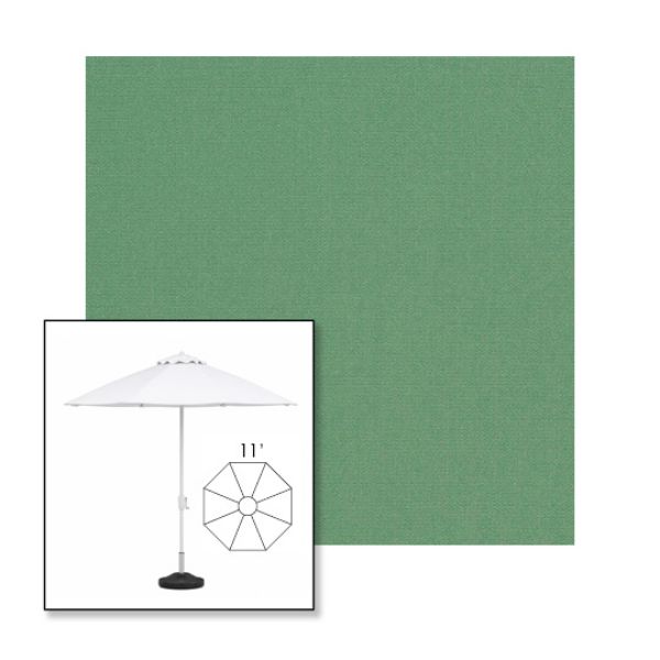 Picture of Basil | 11' Fiberglass Market Umbrella Sunbrella® Awning Fabric