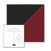 Picture of Black Burgundy | 11' Fiberglass Market Umbrella Sunbrella® Awning Fabric