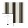 Picture of Black Taupe Fancy | 11' Fiberglass Market Umbrella Sunbrella® Awning Fabric