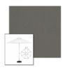 Picture of Charcoal Grey | 11' Fiberglass Market Umbrella Sunbrella® Awning Fabric