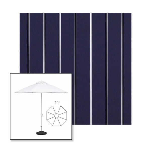 Picture of Cooper Navy | 11' Fiberglass Market Umbrella Sunbrella® Awning Fabric