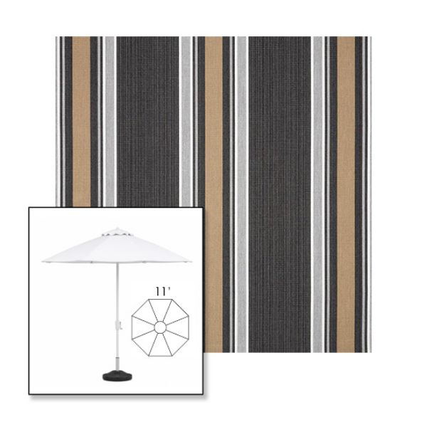 Picture of Emblem Classic | 11' Fiberglass Market Umbrella Sunbrella® Awning Fabric