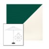 Picture of Forest Green White | 11' Fiberglass Market Umbrella Sunbrella® Awning Fabric