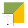Picture of Ginkgo Sunflower | 11' Fiberglass Market Umbrella Sunbrella® Awning Fabric