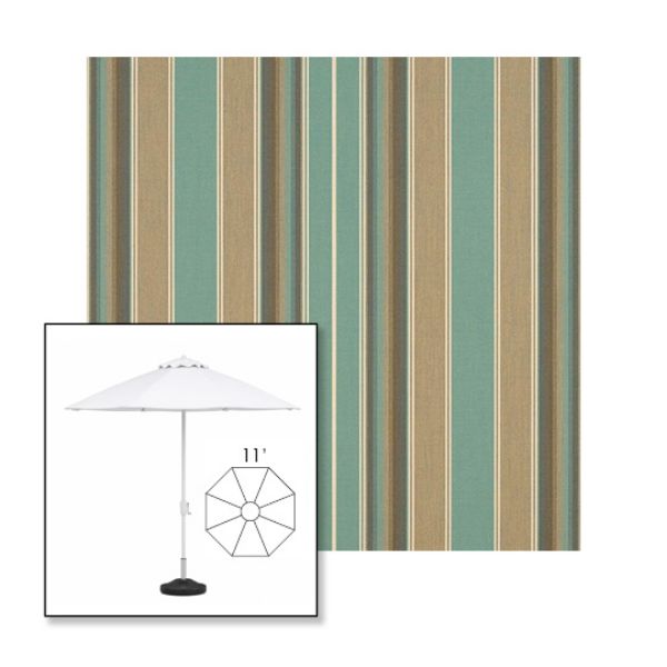 Picture of Kiawah Spa | 11' Fiberglass Market Umbrella Sunbrella® Awning Fabric