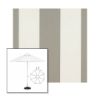 Picture of Manhattan Fog | 11' Fiberglass Market Umbrella Sunbrella® Awning Fabric