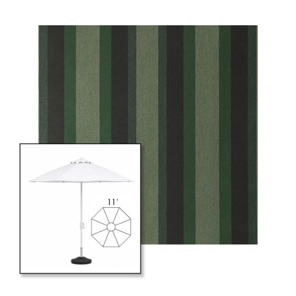 Picture of Marco Olive | 11' Fiberglass Market Umbrella Sunbrella® Awning Fabric