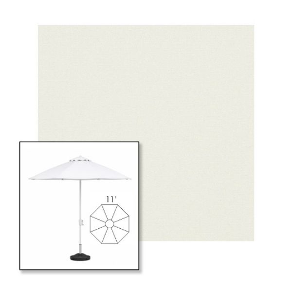Picture of Natural | 11' Fiberglass Market Umbrella Sunbrella® Awning Fabric