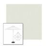 Picture of Silver | 11' Fiberglass Market Umbrella Sunbrella® Awning Fabric