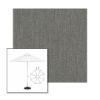 Picture of Smoke | 11' Fiberglass Market Umbrella Sunbrella® Awning Fabric