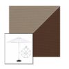 Picture of Taupe True Brown | 11' Fiberglass Market Umbrella Sunbrella® Awning Fabric