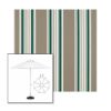 Picture of Taupe 2 | 11' Fiberglass Market Umbrella Sunbrella® Awning Fabric