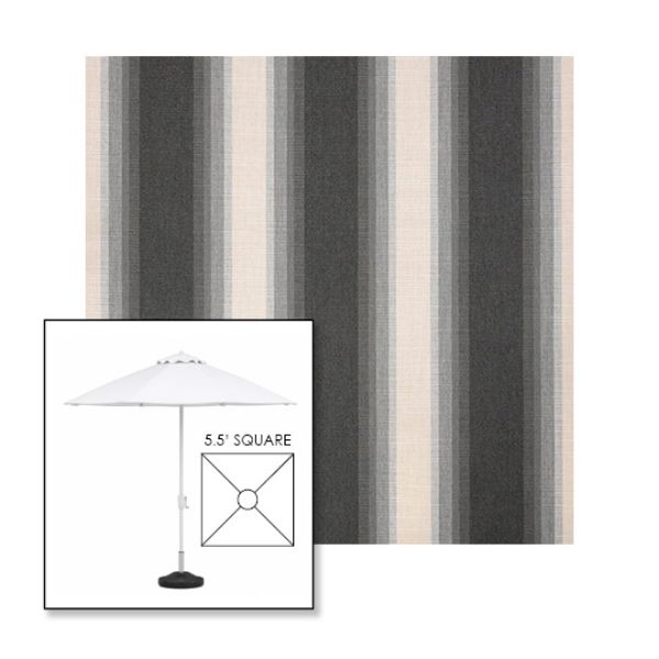 Picture of Colonnade Stone | 5.5' Fiberglass Market Umbrella Sunbrella® Awning Fabric