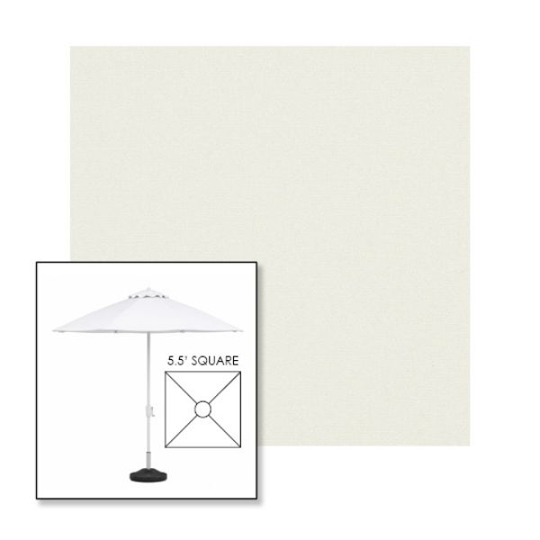 Picture of Natural | 5.5' Fiberglass Market Umbrella Sunbrella® Awning Fabric