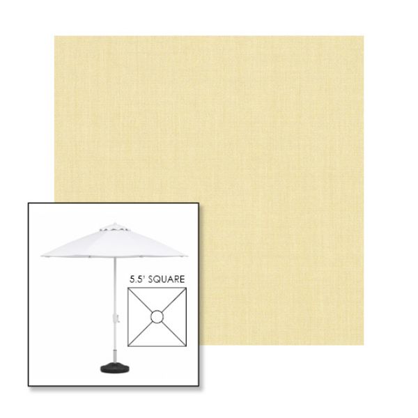 Picture of Parchment | 5.5' Fiberglass Market Umbrella Sunbrella® Awning Fabric