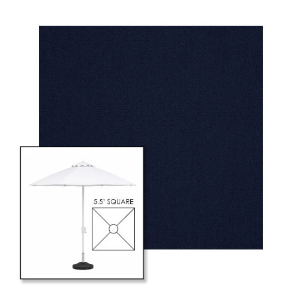 Picture of Royal Navy | 5.5' Fiberglass Market Umbrella Sunbrella® Awning Fabric