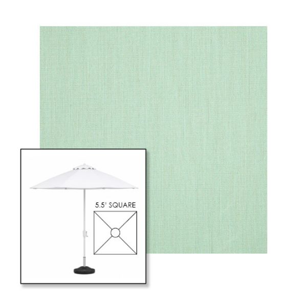 Picture of Sea | 5.5' Fiberglass Market Umbrella Sunbrella® Awning Fabric