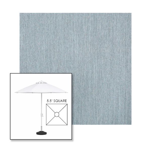 Picture of Storm | 5.5' Fiberglass Market Umbrella Sunbrella® Awning Fabric