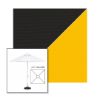Picture of Black Yellow | 6.5' Fiberglass Market Umbrella Sunbrella® Awning Fabric