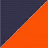 Picture of Captain Navy Orange | 6.5' Fiberglass Market Umbrella Sunbrella® Awning Fabric