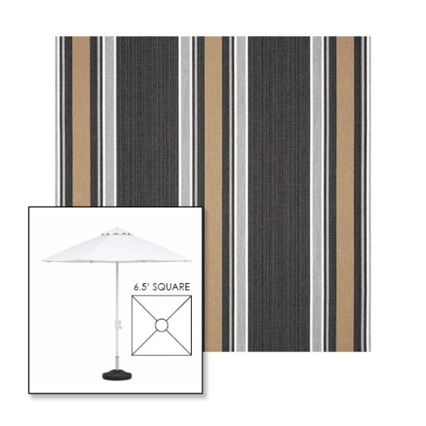 Picture of Emblem Classic | 6.5' Fiberglass Market Umbrella Sunbrella® Awning Fabric