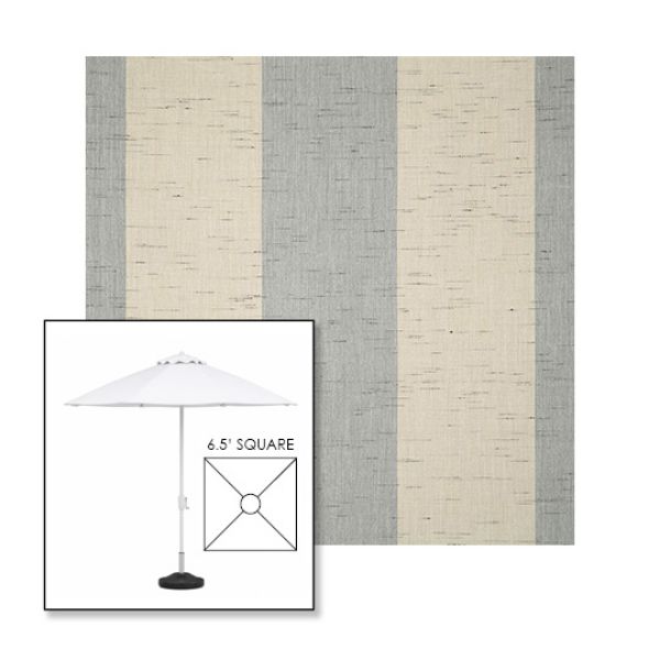 Picture of Era Ash | 6.5' Fiberglass Market Umbrella Sunbrella® Awning Fabric