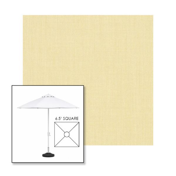 Picture of Parchment | 6.5' Fiberglass Market Umbrella Sunbrella® Awning Fabric