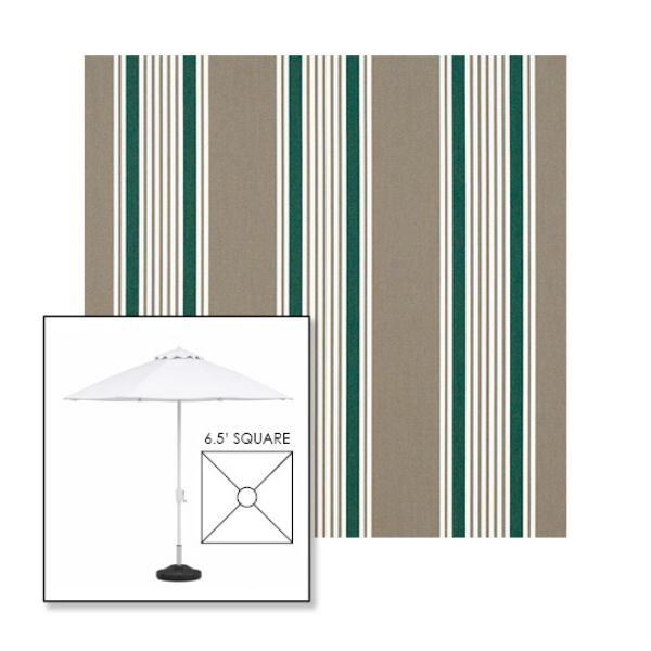 Picture of Taupe 2 | 6.5' Fiberglass Market Umbrella Sunbrella® Awning Fabric