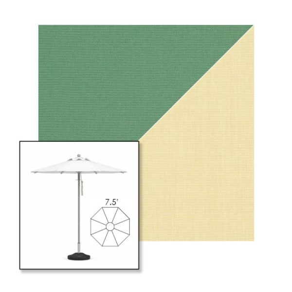 Picture of Basil Parchment | 7.5' Heavy Duty Aluminum Market Umbrella Sunbrella® Awning Fabric