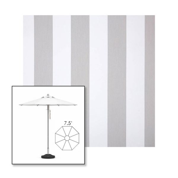 Picture of Beaufort Cloud | 7.5' Heavy Duty Aluminum Market Umbrella Sunbrella® Awning Fabric