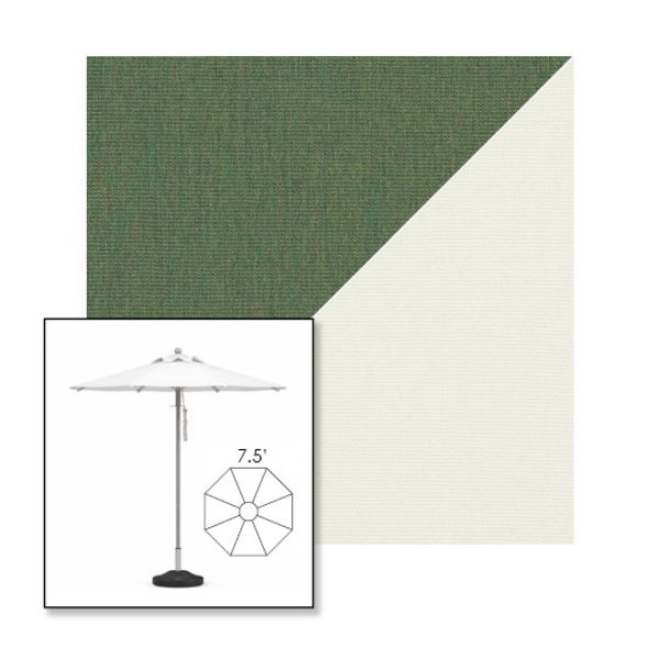 Picture of Fern Natural | 7.5' Heavy Duty Aluminum Market Umbrella Sunbrella® Awning Fabric