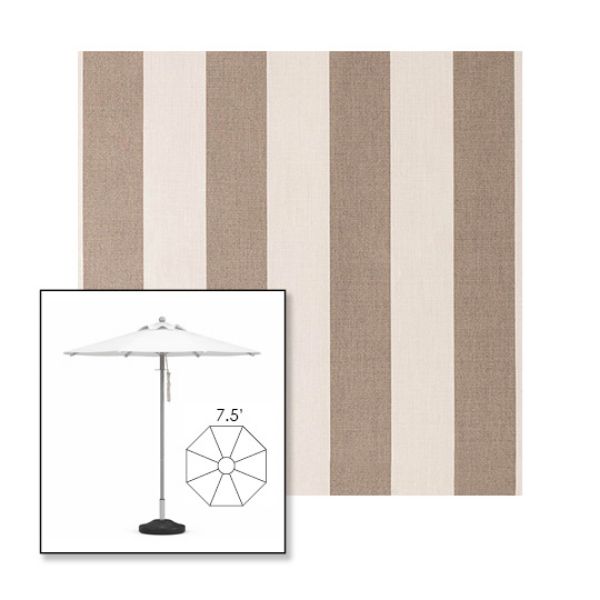 Picture of Paxton Marble | 7.5' Heavy Duty Aluminum Market Umbrella Sunbrella® Awning Fabric