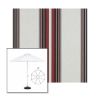 Picture of Burgundy Black White | 9' Heavy Duty Aluminum Market Umbrella Sunbrella® Awning Fabric