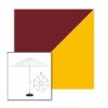 Picture of Burgundy Sunflower | 9' Heavy Duty Aluminum Market Umbrella Sunbrella® Awning Fabric