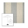 Picture of Era Ash | 9' Heavy Duty Aluminum Market Umbrella Sunbrella® Awning Fabric