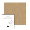 Picture of Heather Beige | 9' Heavy Duty Aluminum Market Umbrella Sunbrella® Awning Fabric