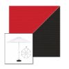 Picture of Jockey Red Black | 9' Heavy Duty Aluminum Market Umbrella Sunbrella® Awning Fabric