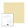 Picture of Parchment | 9' Heavy Duty Aluminum Market Umbrella Sunbrella® Awning Fabric