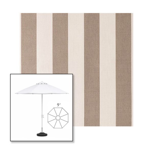 Picture of Paxton Marble | 9' Heavy Duty Aluminum Market Umbrella Sunbrella® Awning Fabric