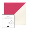 Picture of Pink White | 9' Heavy Duty Aluminum Market Umbrella Sunbrella® Awning Fabric