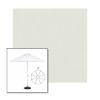 Picture of Silver | 9' Heavy Duty Aluminum Market Umbrella Sunbrella® Awning Fabric