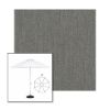Picture of Smoke | 9' Heavy Duty Aluminum Market Umbrella Sunbrella® Awning Fabric