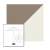 Picture of Taupe Natural | 9' Heavy Duty Aluminum Market Umbrella Sunbrella® Awning Fabric