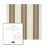 Picture of Taupe Tailored | 9' Heavy Duty Aluminum Market Umbrella Sunbrella® Awning Fabric