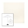 Picture of White | 9' Heavy Duty Aluminum Market Umbrella Sunbrella® Awning Fabric
