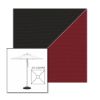 Picture of Black Burgundy | 5.5' Square Heavy Duty Aluminum Market Umbrella Sunbrella® Awning Fabric