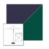 Picture of Captain Navy Forest Green | 5.5' Square Heavy Duty Aluminum Market Umbrella Sunbrella® Awning Fabric