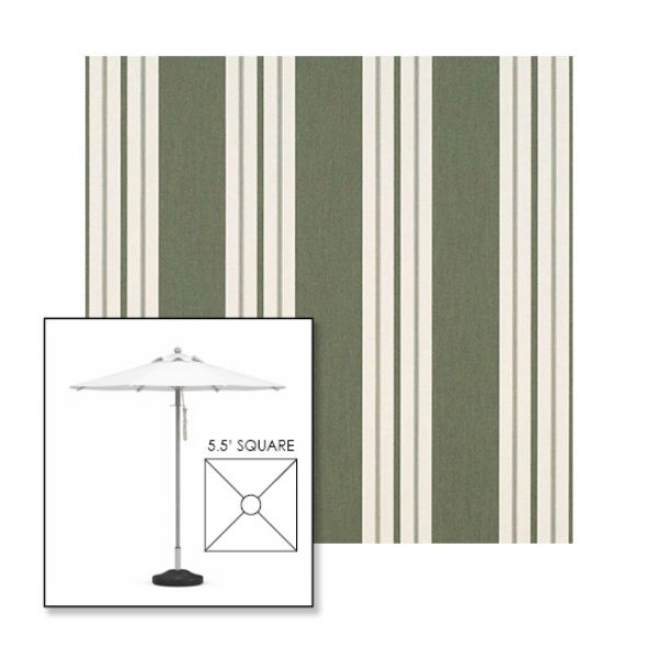 Picture of Fern Classic | 5.5' Square Heavy Duty Aluminum Market Umbrella Sunbrella® Awning Fabric