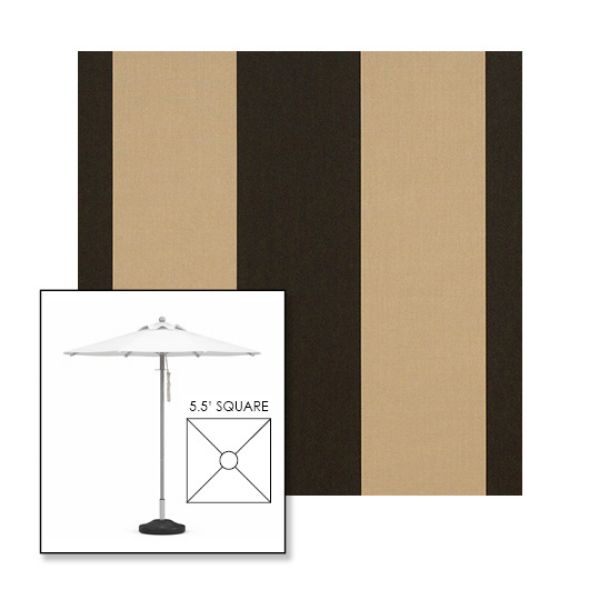 Picture of Manhattan Classic | 5.5' Square Heavy Duty Aluminum Market Umbrella Sunbrella® Awning Fabric